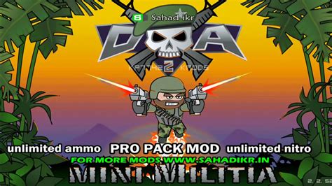 mini militia dual gun mod by sahad ikr